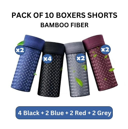 BAMBOO FIBRE BOXER SHORTS - FOR ALL-DAY COMFORT